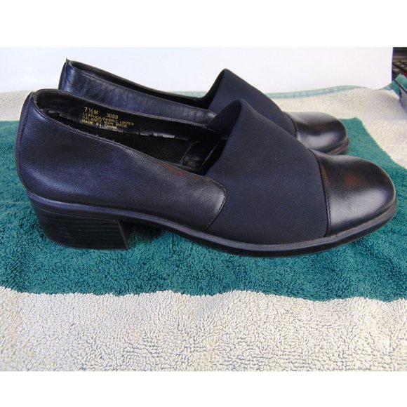Womens Whats What Size 7 1/2 Leather/Fabric Shoe - Picture 2 of 4